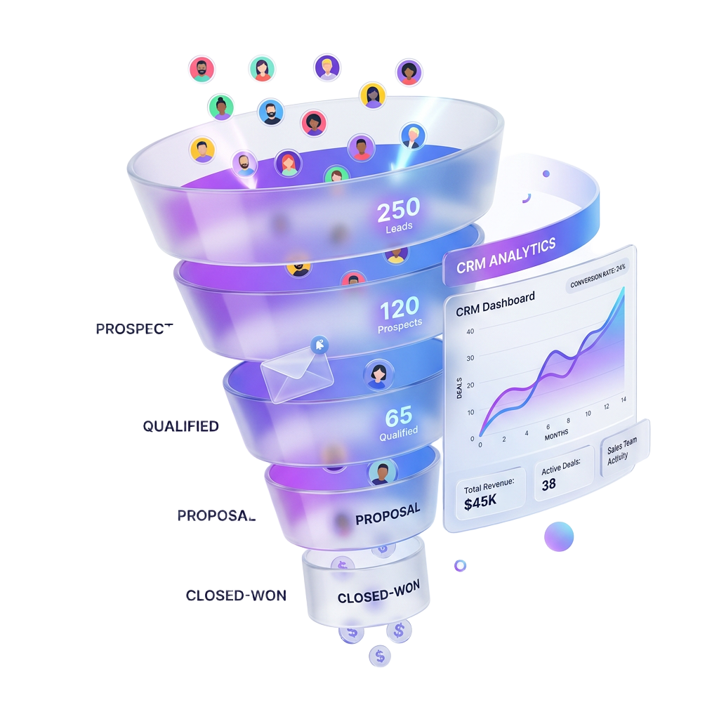 Ilustración: Seguimiento Comercial, Email y CRM